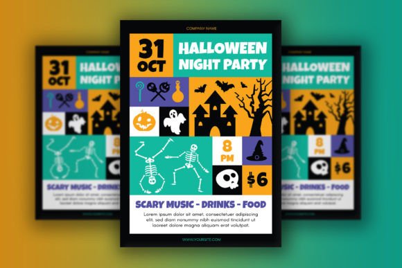 Craft a Spooky Atmosphere with This Halloween Party Poster