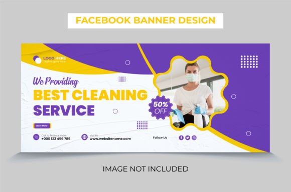 Designing a Professional Cleaning Service Facebook Cover Banner