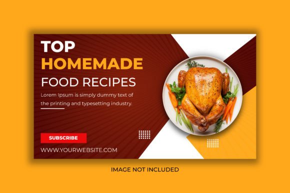 Designing Mouthwatering Food YouTube Thumbnails & Web Banners
