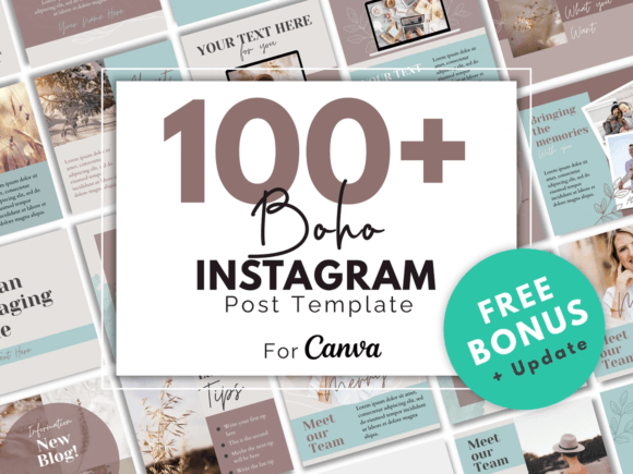 Effortless Branding with Boho Beauty Instagram Template Canva