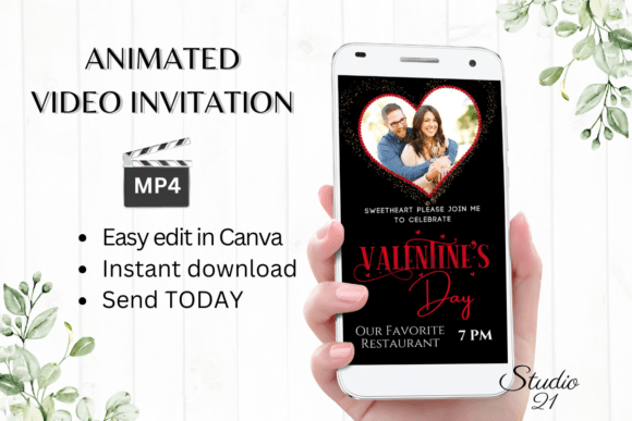 Effortless Romance: Create Your Photo Valentine's Day Invite