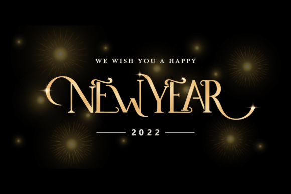 New Year Fonts Golden Color: A Sparkling Asset for Festive Designs
