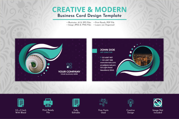 Real Estate Modern Business Card Design: Your First Impression, Perfected