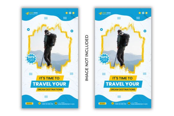 Travel Agency Promotion Stories Design: A Template for Instant Engagement