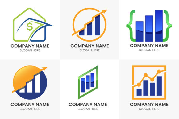 Vector Design: Elevate Your Finance Brand with a Modern Logo Set
